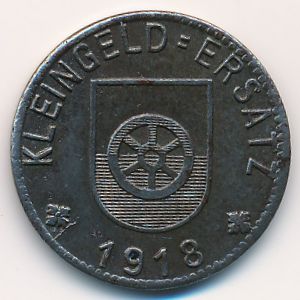 Донауэшинген., 10 пфеннигов (1918 г.)