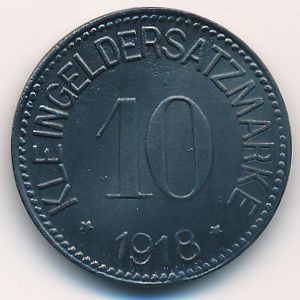 Хоф., 10 пфеннигов (1918 г.)