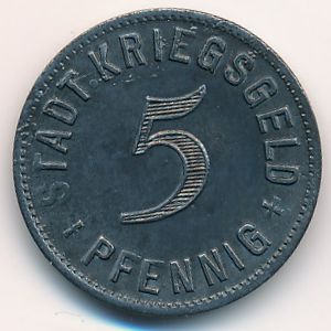 Кирхгайм-унтер-Тек., 5 пфеннигов (1917 г.)