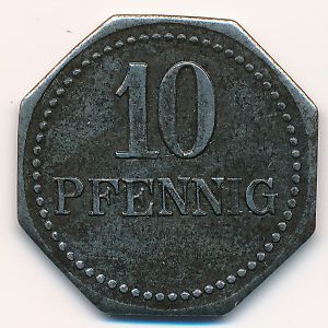 Швальбах., 10 пфеннигов (1918 г.)