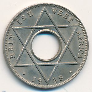 British West Africa, 1/10 penny, 1938