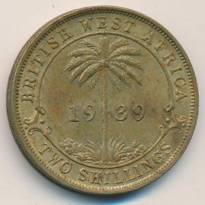 British West Africa, 2 shillings, 1939