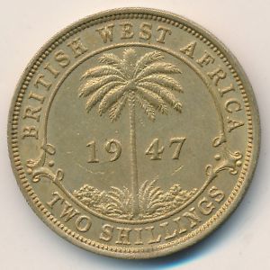 British West Africa, 2 shillings, 1947