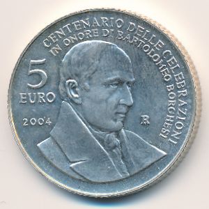 San Marino, 5 euro, 2004