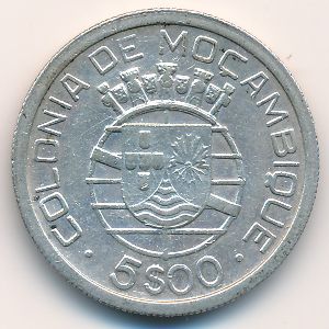 Мозамбик, 5 эскудо (1938 г.)