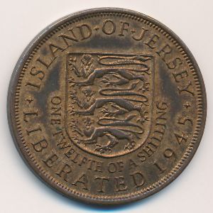 Джерси, 1/12 шиллинга (1945 г.)