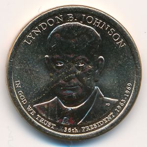 США, 1 доллар (2015 г.)
