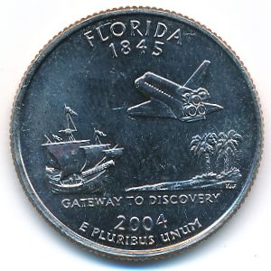 USA, Quarter dollar, 2004
