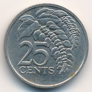 Тринидад и Тобаго, 25 центов (1993 г.)