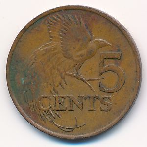 Тринидад и Тобаго, 5 центов (1976 г.)