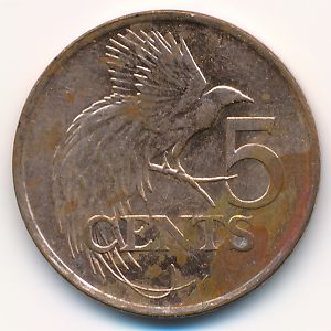 Trinidad & Tobago, 5 cents, 1999