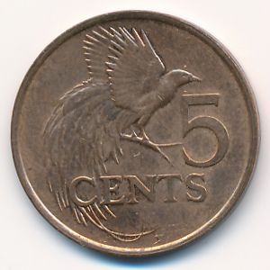 Trinidad & Tobago, 5 cents, 2000