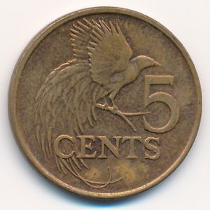 Trinidad & Tobago, 5 cents, 2004