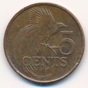 Trinidad & Tobago, 5 cents, 2008