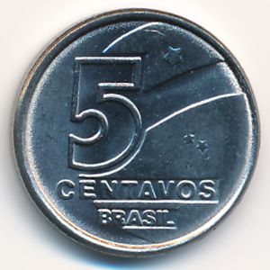 Бразилия, 5 сентаво (1989 г.)