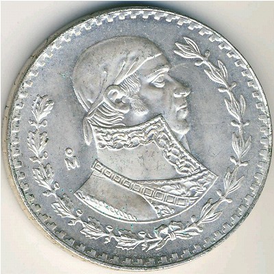 Mexico, 1 peso, 1957–1967