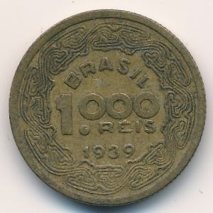 Brazil, 1000 reis, 1939