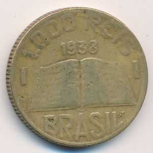 Brazil, 1000 reis, 1938