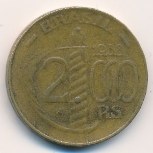Brazil, 2000 reis, 1938