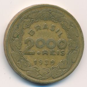 Brazil, 2000 reis, 1939