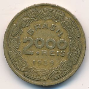 Brazil, 2000 reis, 1939