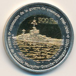 Bassas da india., 500 francs, 2018
