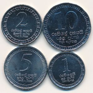 Шри-Ланка, Набор монет (2017 г.)