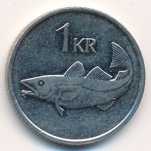 Iceland, 1 krona, 2011