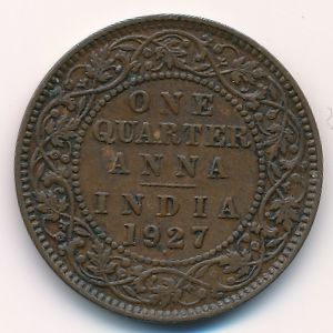British West Indies, 1/4 anna, 1927