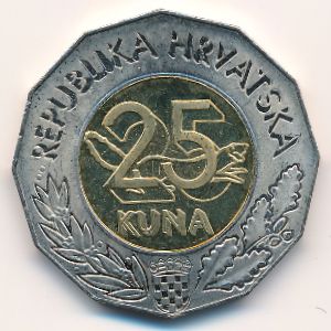 Хорватия, 25 кун (2011 г.)