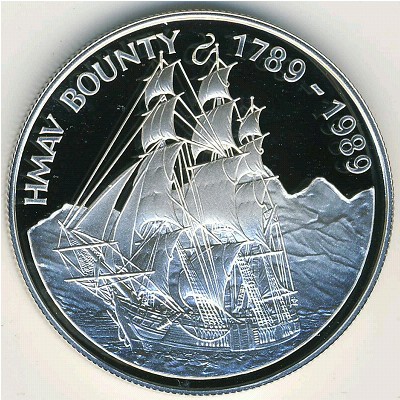 Острова Питкэрн, 1 доллар (1989 г.)
