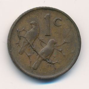 ЮАР, 1 цент (1966 г.)