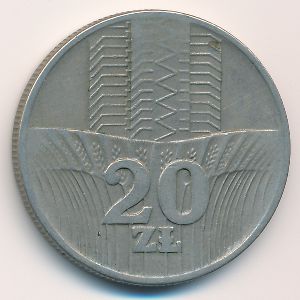 Польша, 20 злотых (1974 г.)