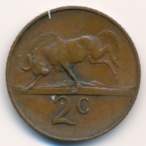 ЮАР, 2 цента (1965 г.)