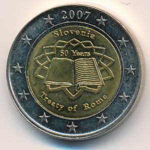 Словения., 2 евро (2007 г.)