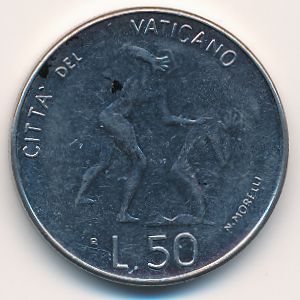 Ватикан, 50 лир (1983 г.)