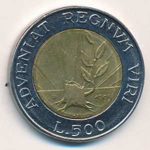 Сан-Марино, 500 лир (1993 г.)