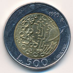 San Marino, 500 lire, 1999