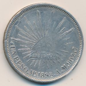 Мексика, 1 песо (1898 г.)