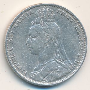 Великобритания, 1 шиллинг (1891 г.)
