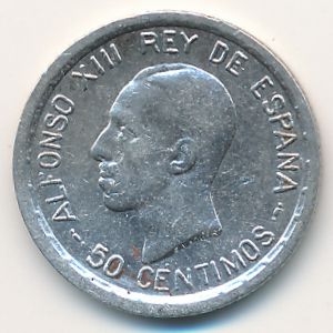 Испания, 50 сентимо (1926 г.)
