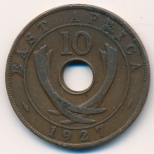 Восточная Африка, 10 центов (1927 г.)