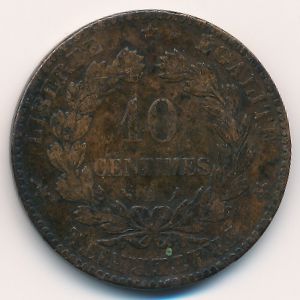 Франция, 10 сентим (1897 г.)