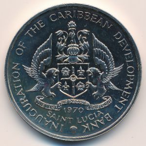 Остров Сент-Люсия, 4 доллара (1970 г.)