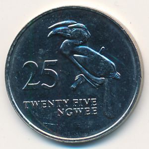 Zambia, 25 ngwee, 1992