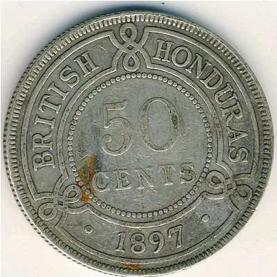 Британский Гондурас, 50 центов (1897 г.)