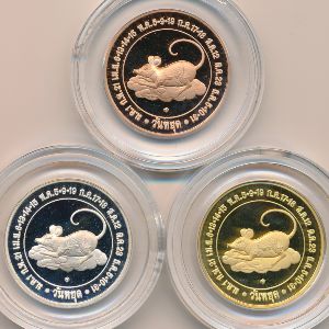 Thailand, Набор жетонов, 2008