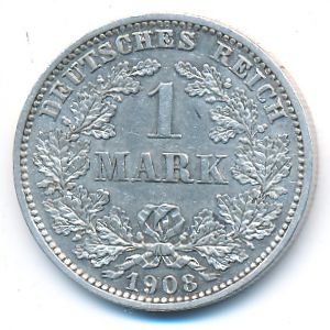 Германия, 1 марка (1908 г.)