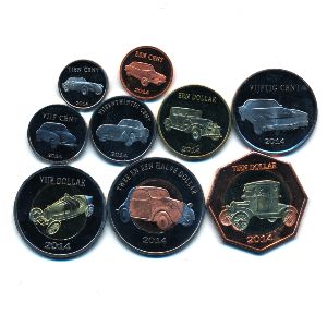 Остров Саба., Набор монет (2014 г.)