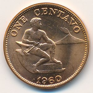 Филиппины, 1 сентаво (1960 г.)